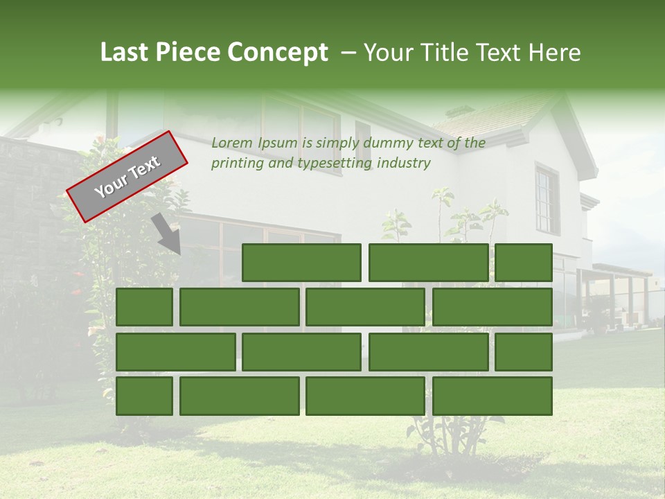 Mortgage Contemporary Grass PowerPoint Template
