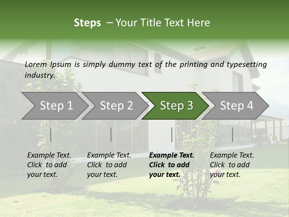 Mortgage Contemporary Grass PowerPoint Template