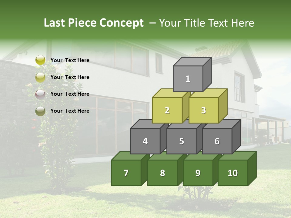 Mortgage Contemporary Grass PowerPoint Template