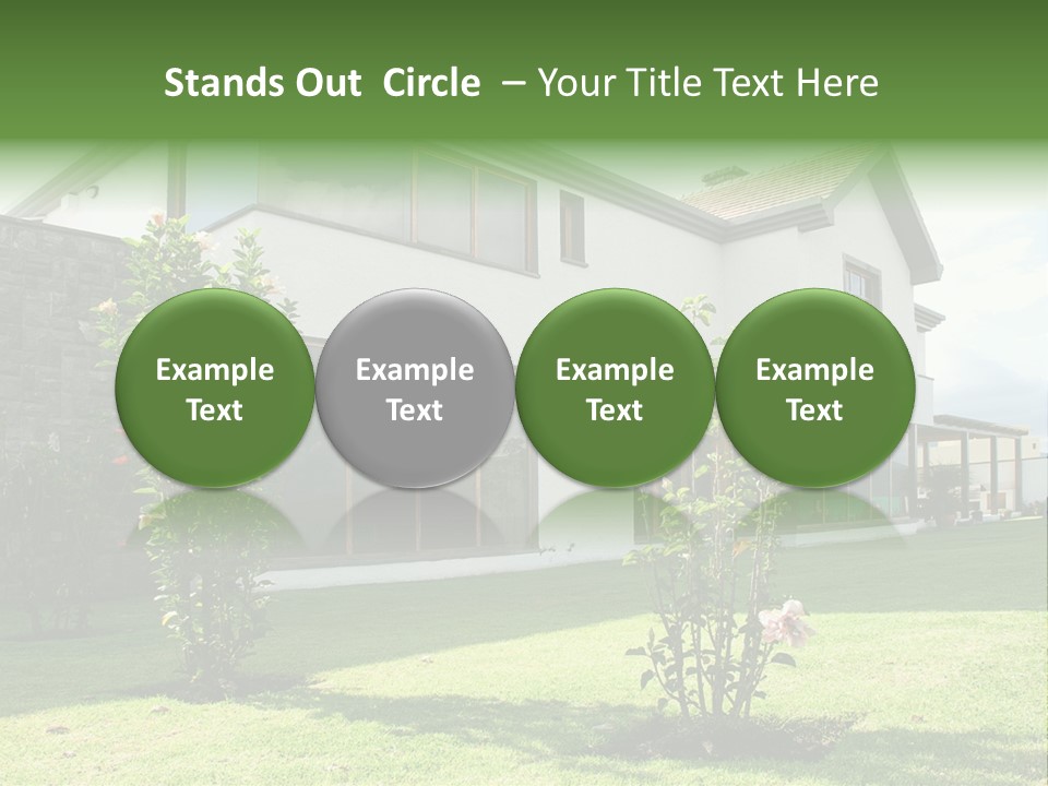 Mortgage Contemporary Grass PowerPoint Template