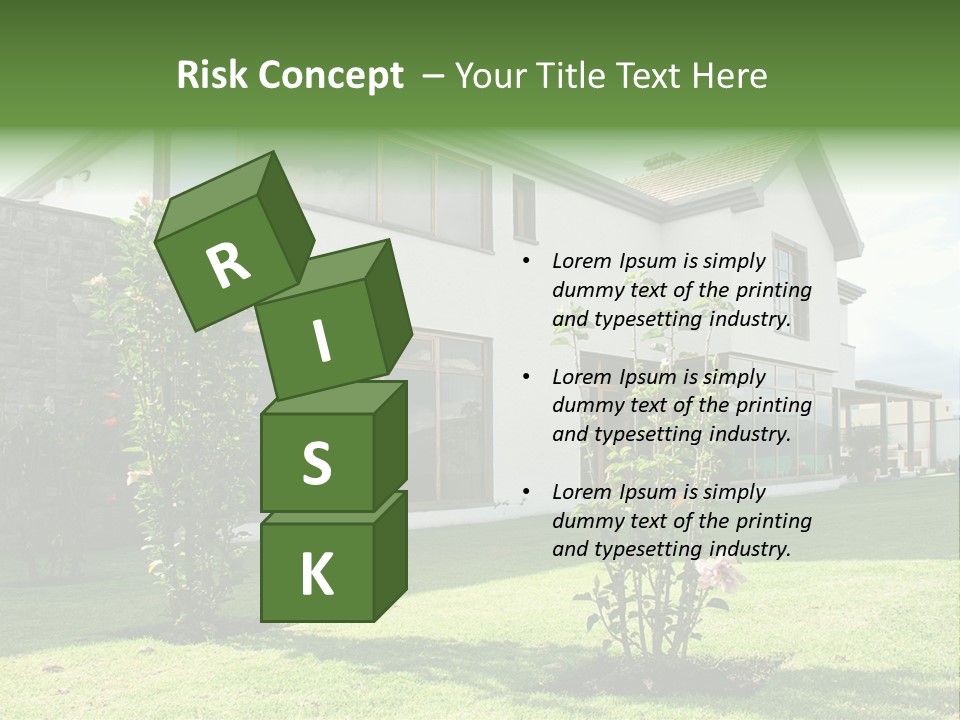 Mortgage Contemporary Grass PowerPoint Template