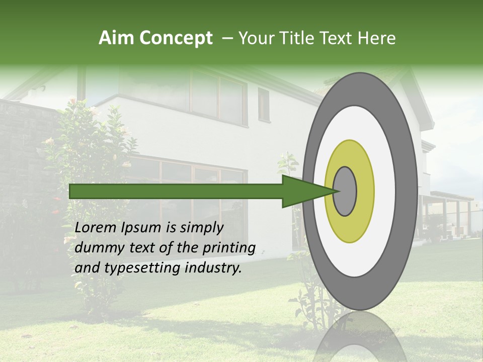 Mortgage Contemporary Grass PowerPoint Template