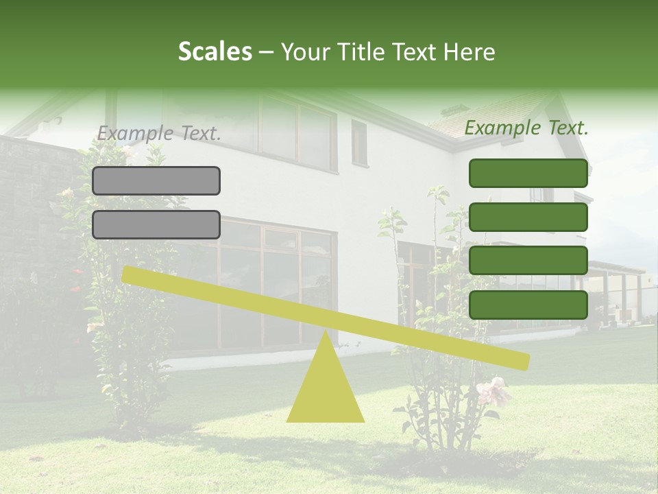 Mortgage Contemporary Grass PowerPoint Template
