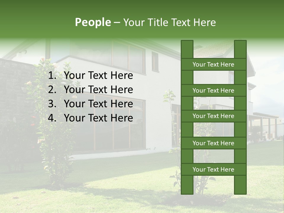 Mortgage Contemporary Grass PowerPoint Template