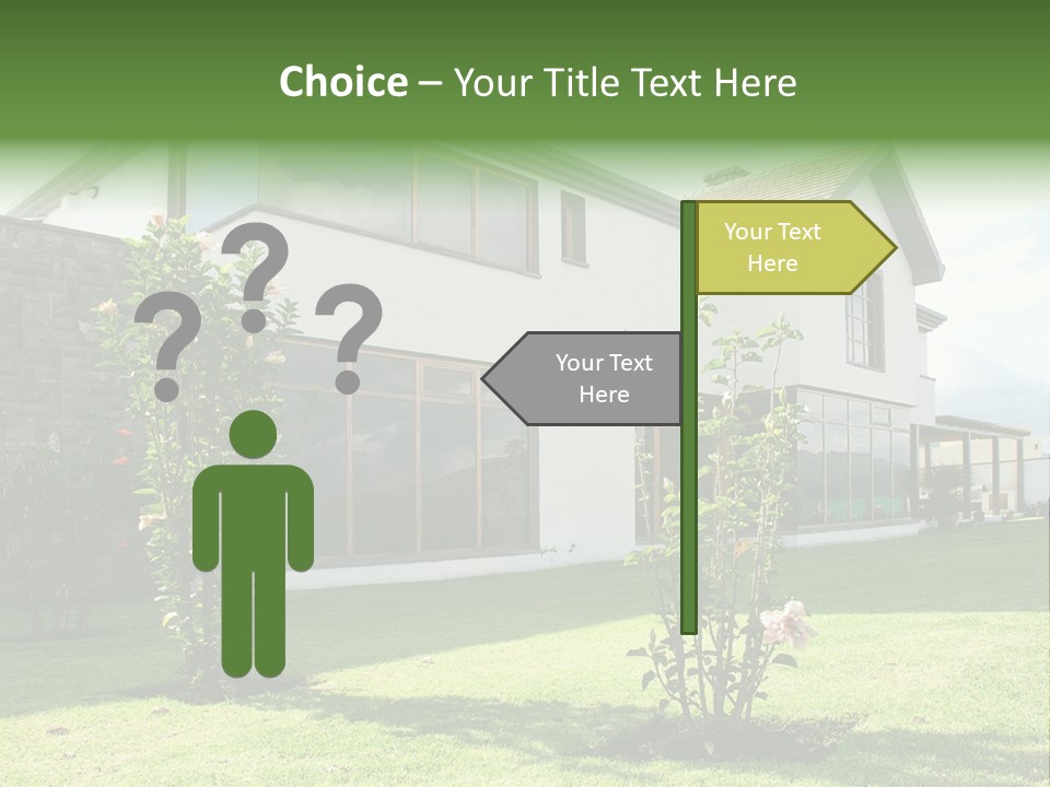 Mortgage Contemporary Grass PowerPoint Template