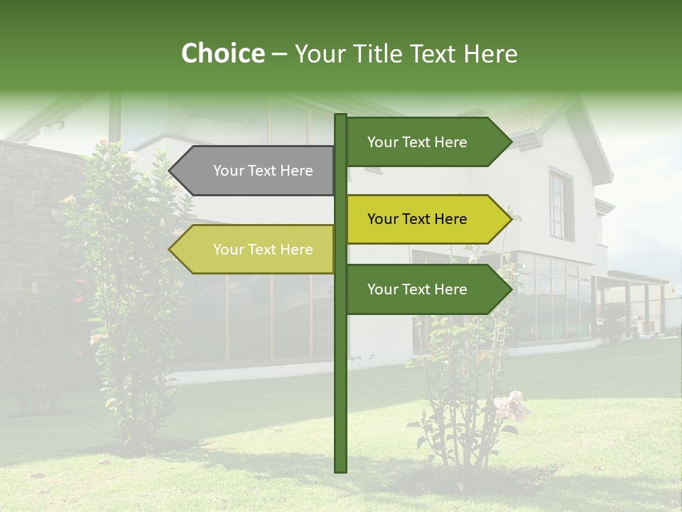 Mortgage Contemporary Grass PowerPoint Template