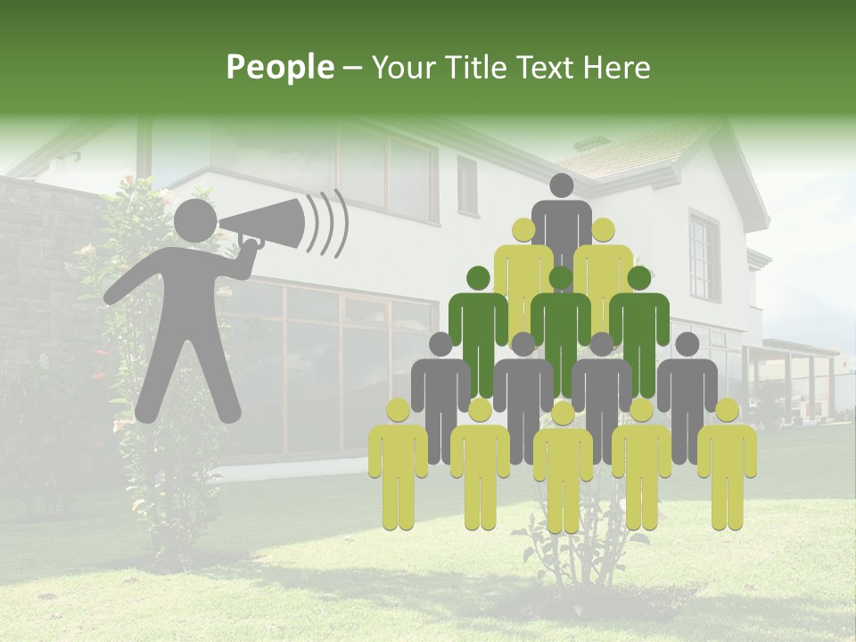 Mortgage Contemporary Grass PowerPoint Template