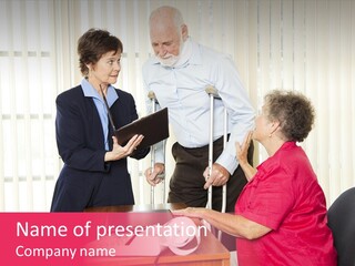 Whiplash Retirement Office PowerPoint Template