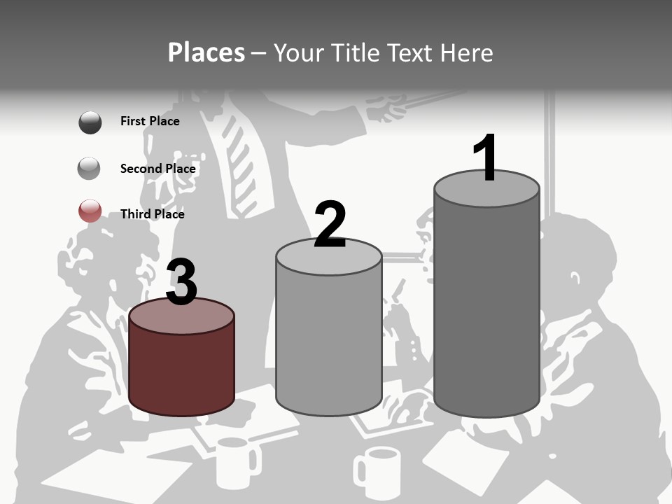 People Offices Pointing PowerPoint Template