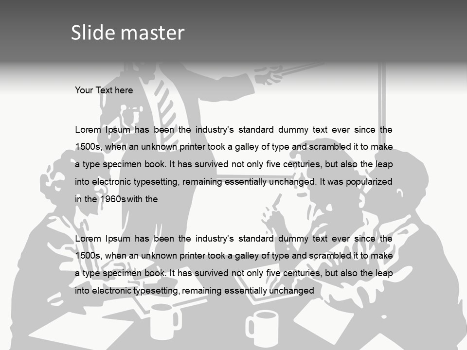 People Offices Pointing PowerPoint Template