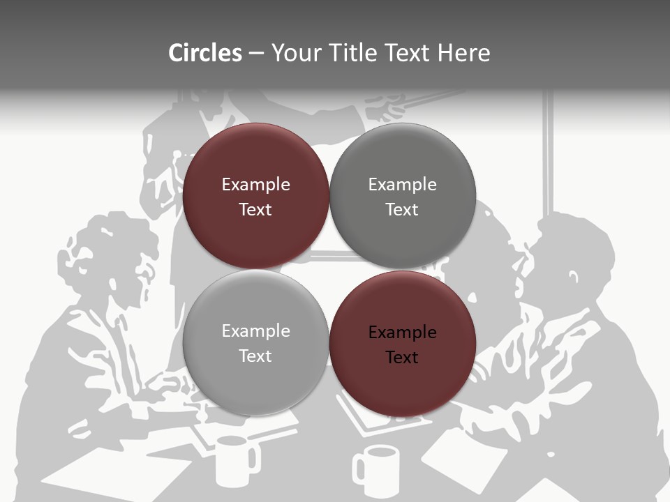 People Offices Pointing PowerPoint Template