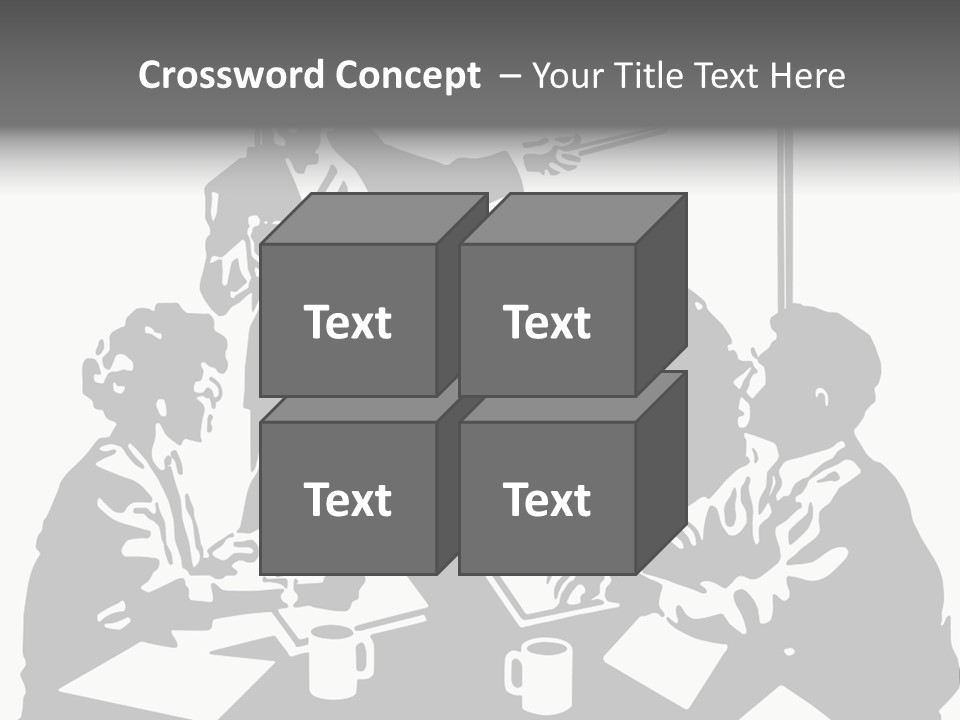 People Offices Pointing PowerPoint Template