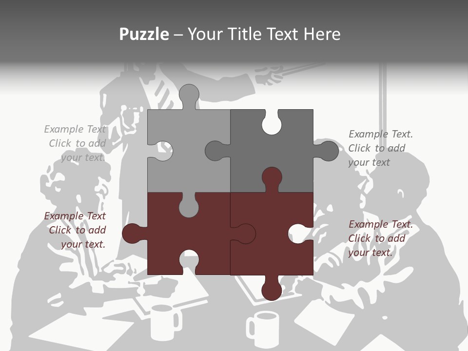 People Offices Pointing PowerPoint Template