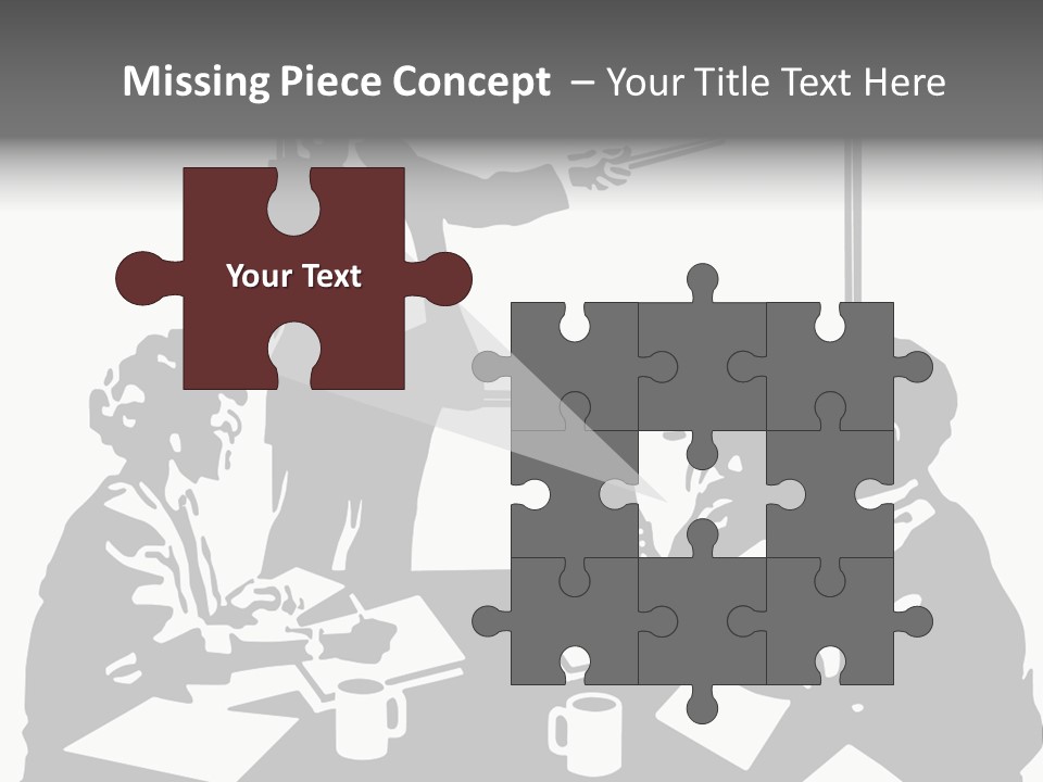 People Offices Pointing PowerPoint Template