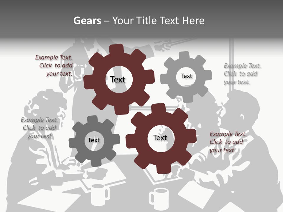 People Offices Pointing PowerPoint Template