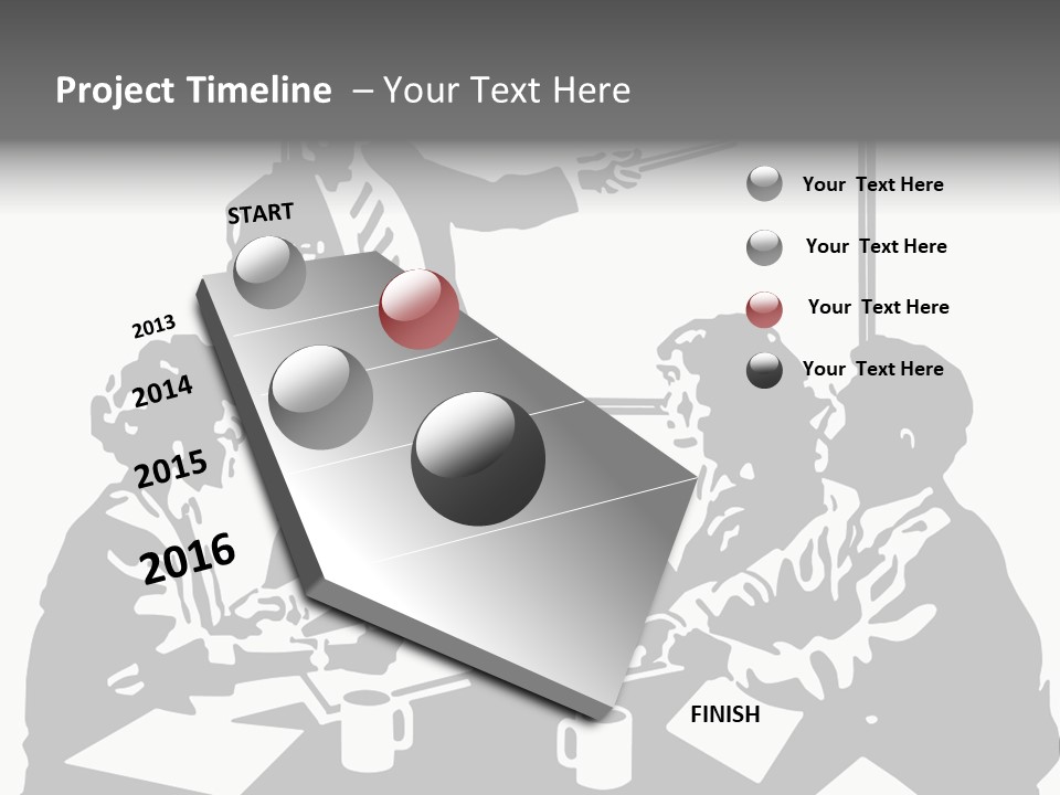 People Offices Pointing PowerPoint Template