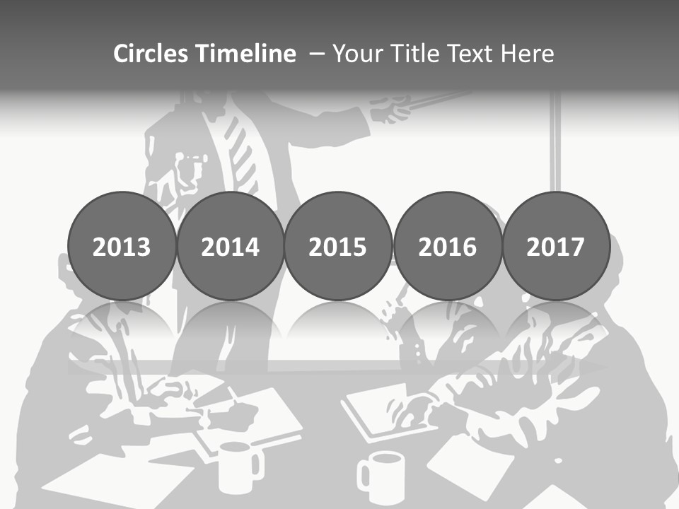 People Offices Pointing PowerPoint Template