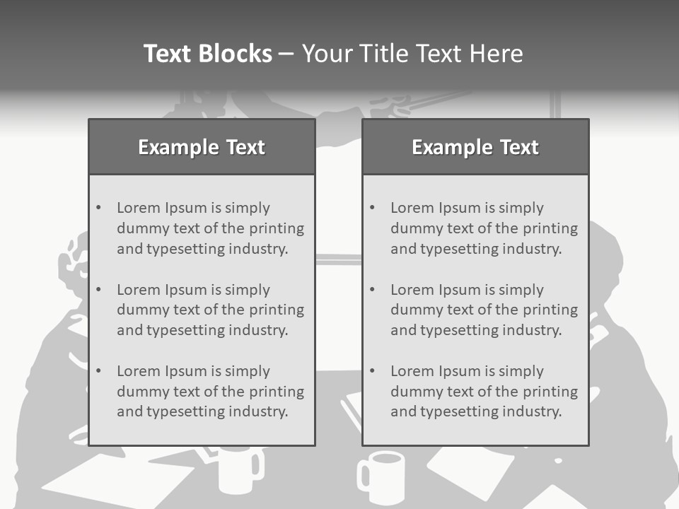 People Offices Pointing PowerPoint Template