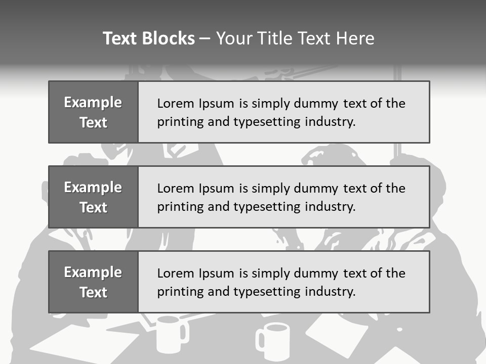 People Offices Pointing PowerPoint Template