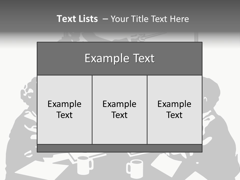 People Offices Pointing PowerPoint Template