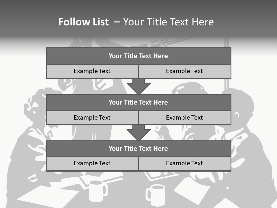 People Offices Pointing PowerPoint Template