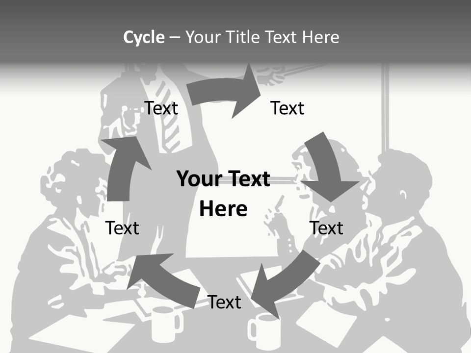 People Offices Pointing PowerPoint Template