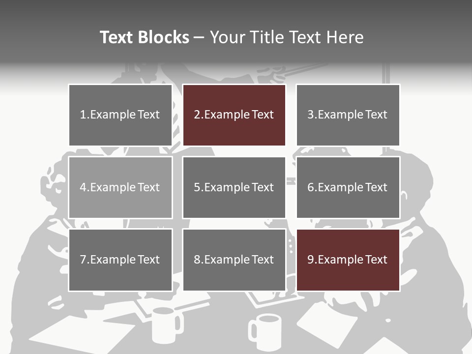People Offices Pointing PowerPoint Template