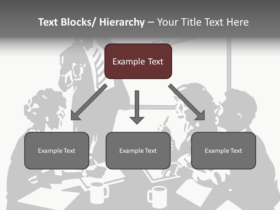 People Offices Pointing PowerPoint Template
