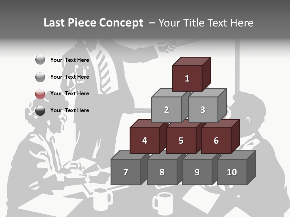 People Offices Pointing PowerPoint Template