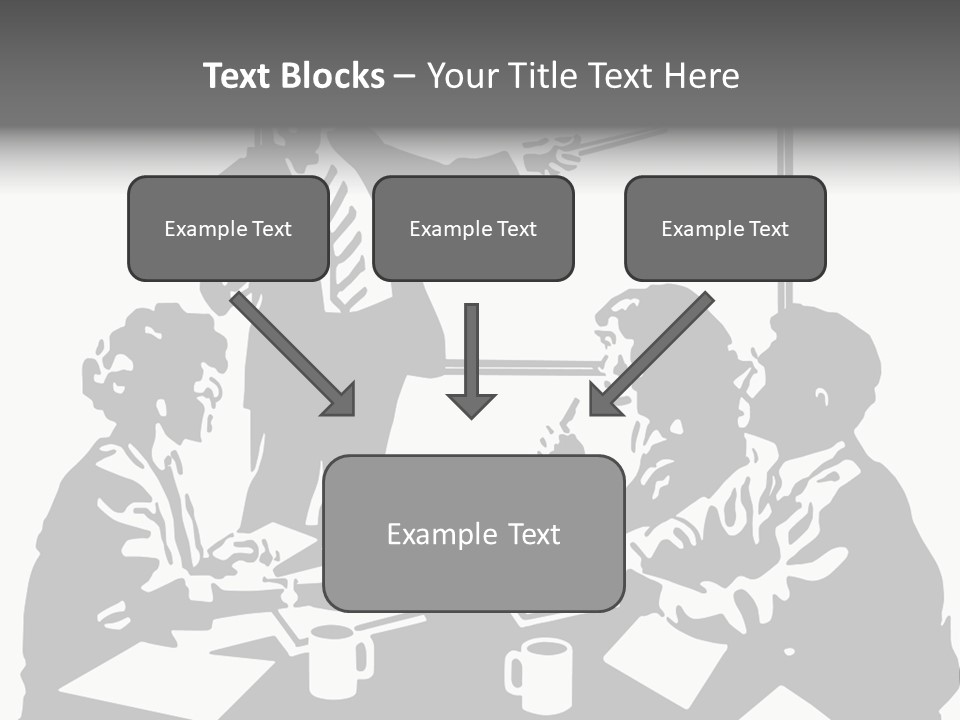 People Offices Pointing PowerPoint Template