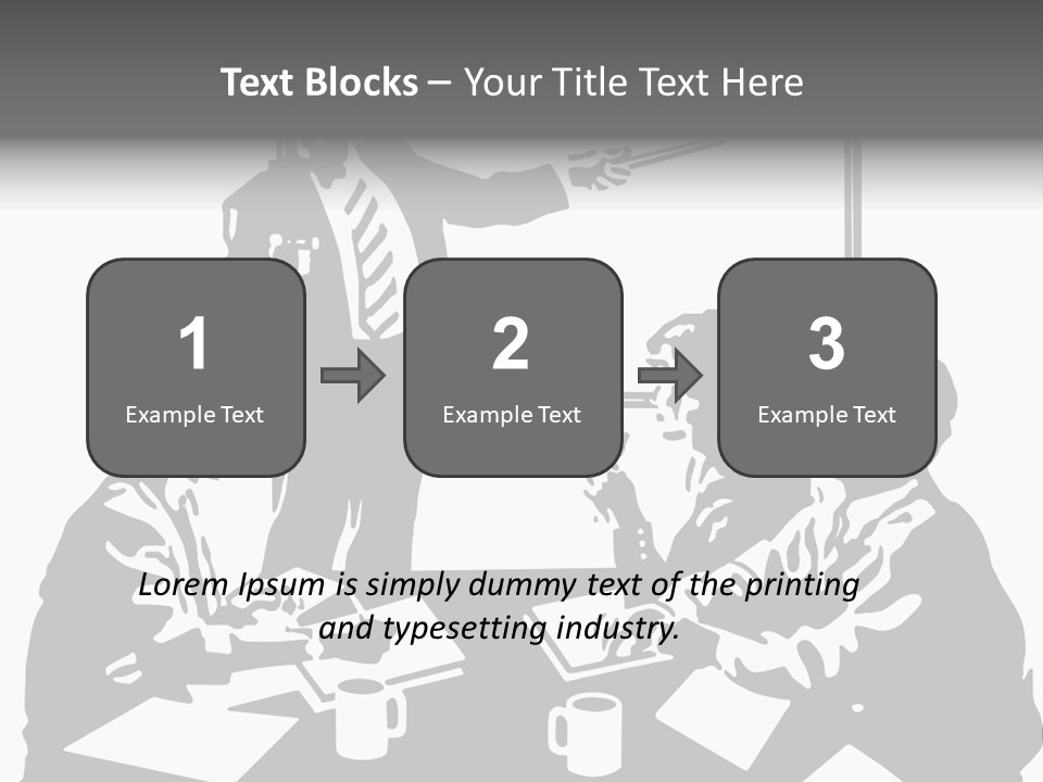 People Offices Pointing PowerPoint Template