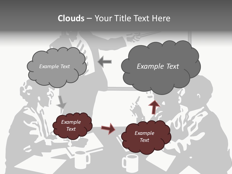 People Offices Pointing PowerPoint Template