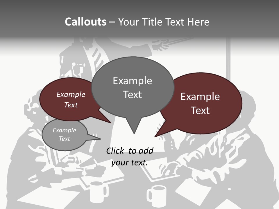 People Offices Pointing PowerPoint Template
