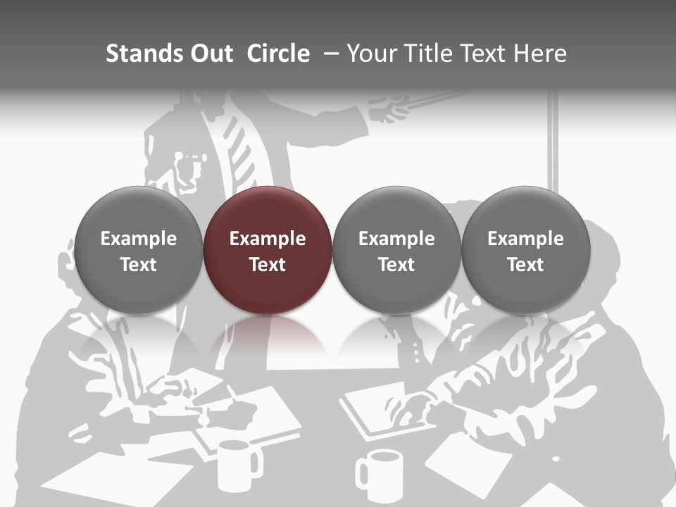 People Offices Pointing PowerPoint Template