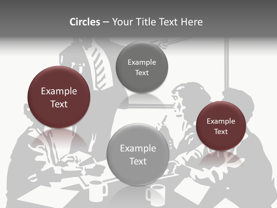 People Offices Pointing PowerPoint Template