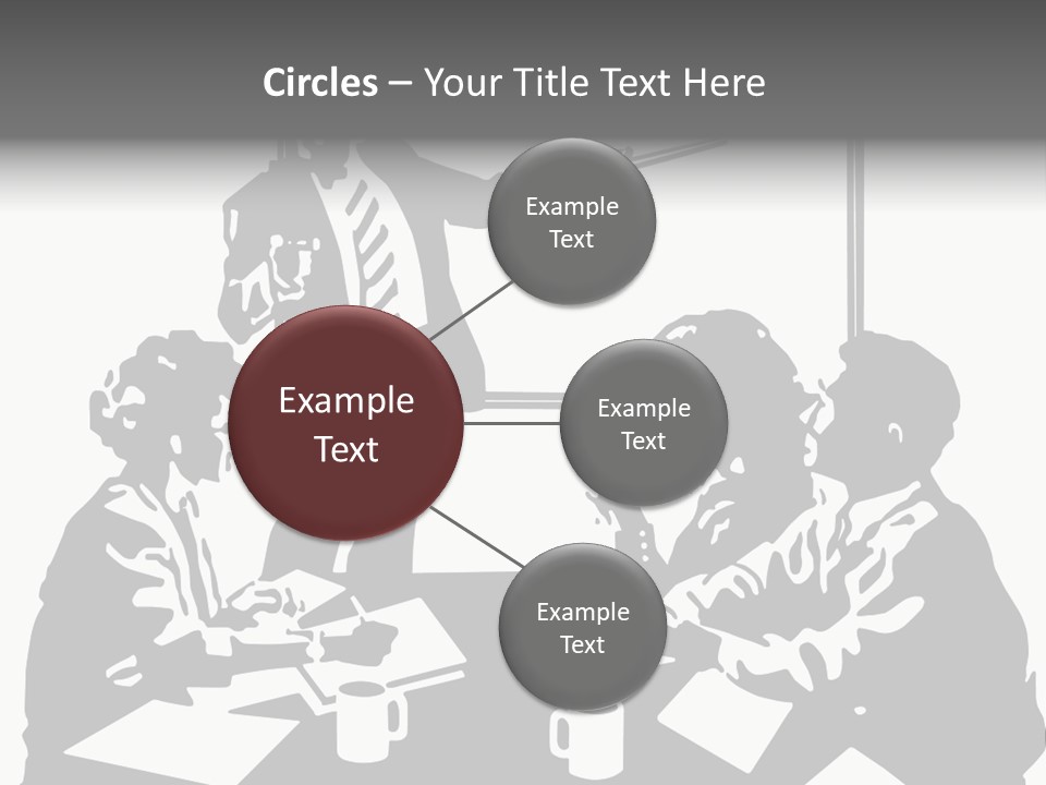 People Offices Pointing PowerPoint Template