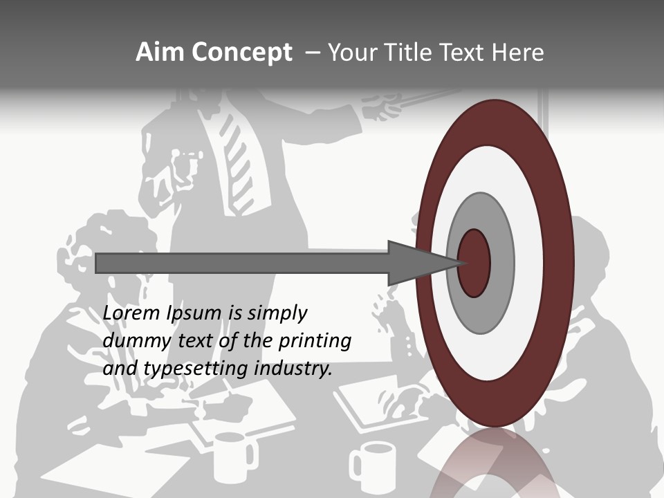 People Offices Pointing PowerPoint Template