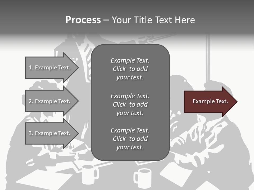 People Offices Pointing PowerPoint Template