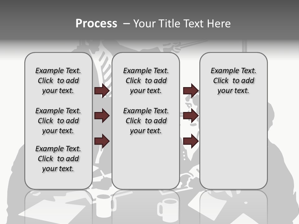 People Offices Pointing PowerPoint Template