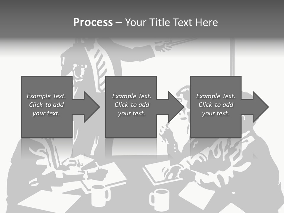 People Offices Pointing PowerPoint Template