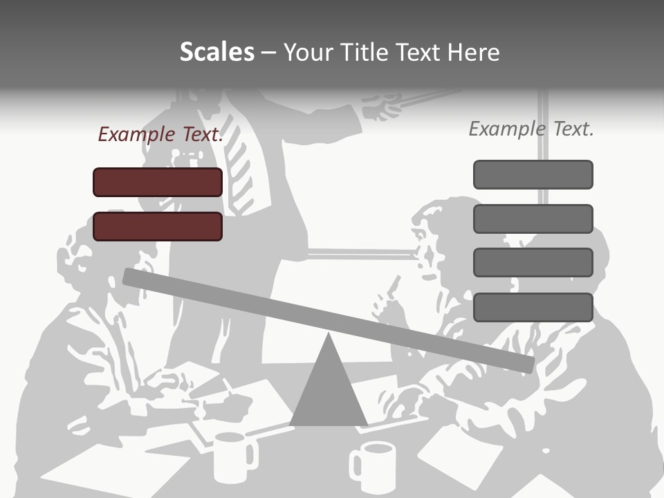 People Offices Pointing PowerPoint Template