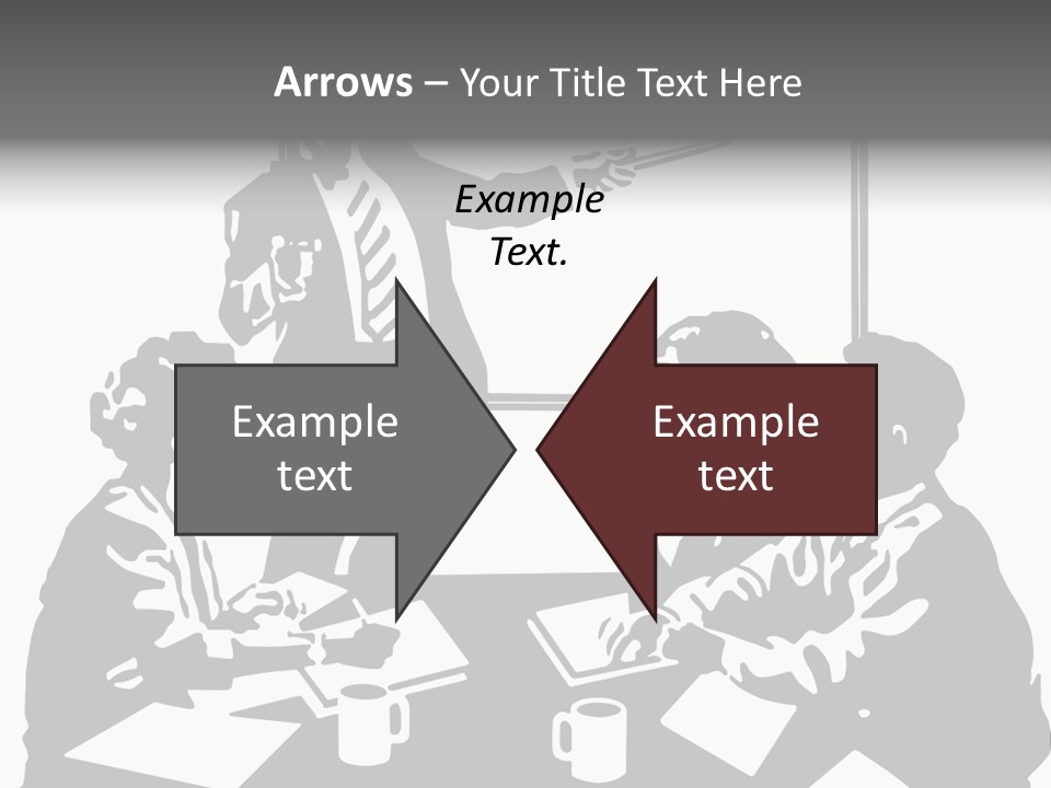 People Offices Pointing PowerPoint Template