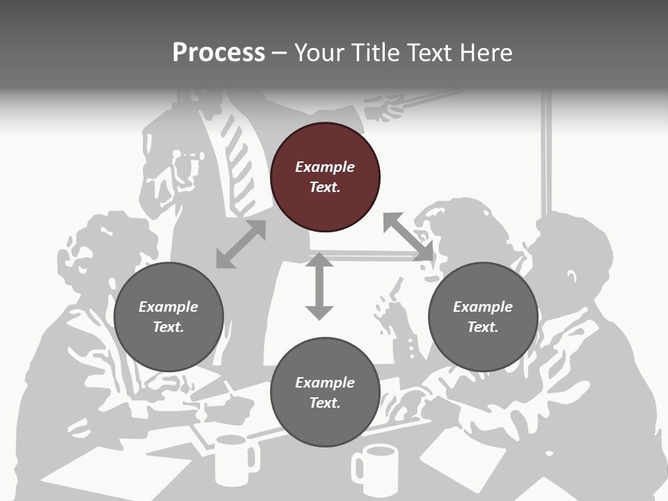 People Offices Pointing PowerPoint Template