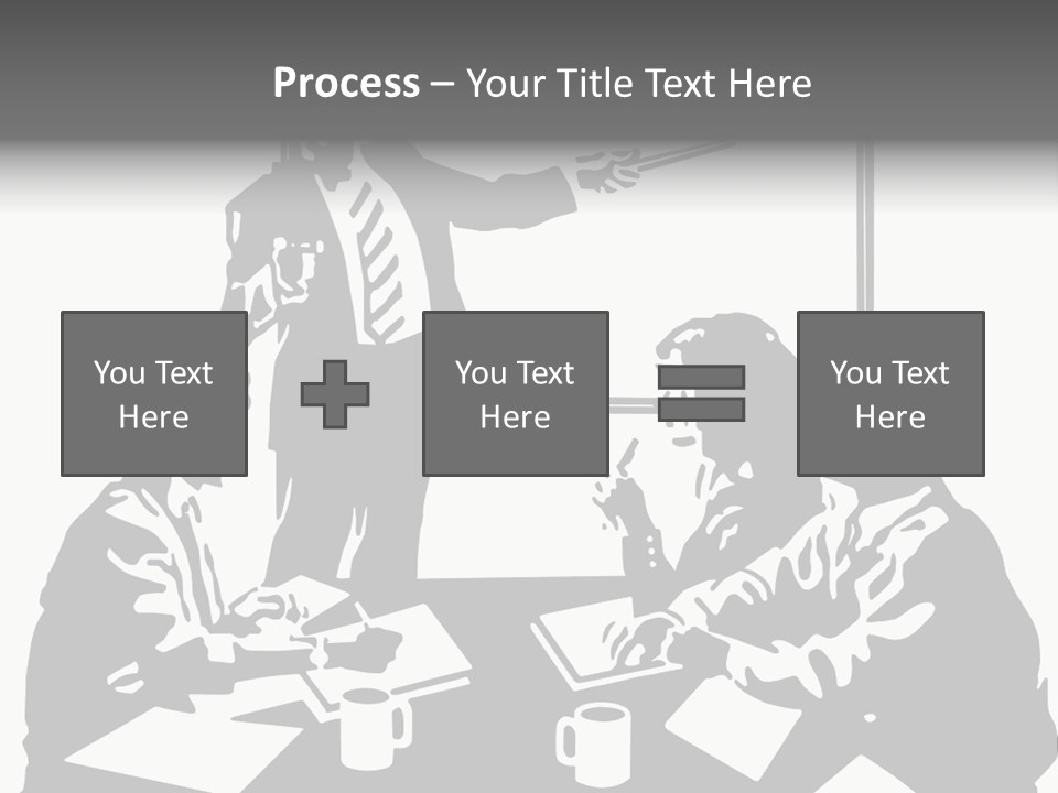 People Offices Pointing PowerPoint Template