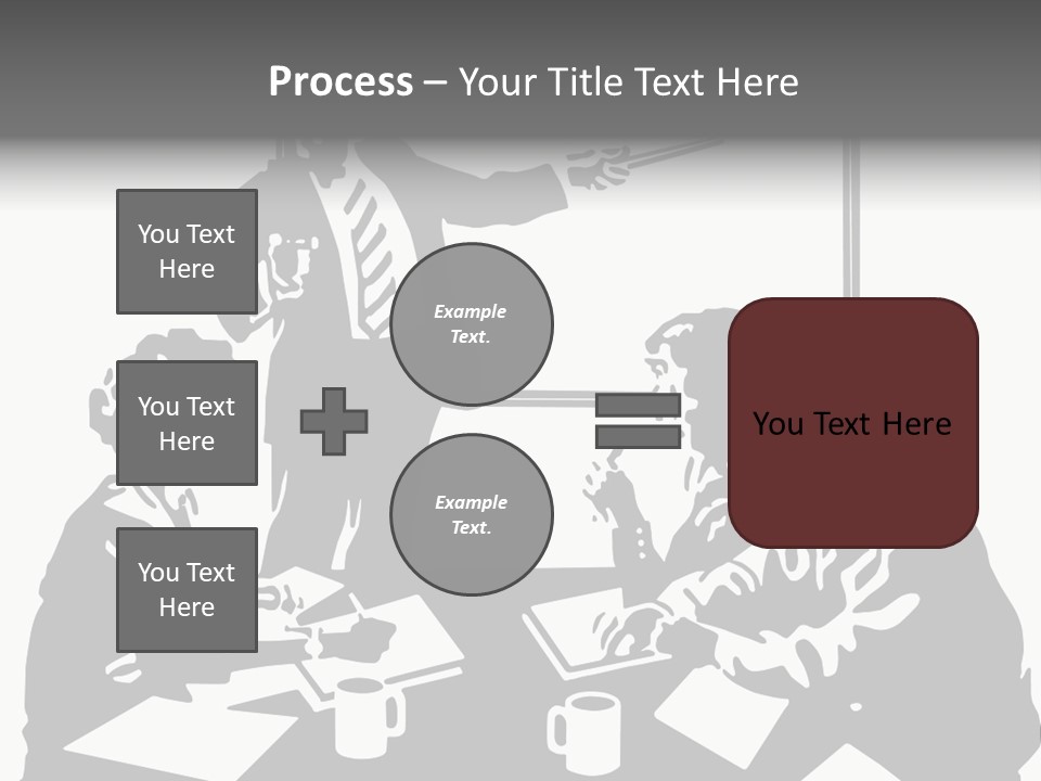 People Offices Pointing PowerPoint Template