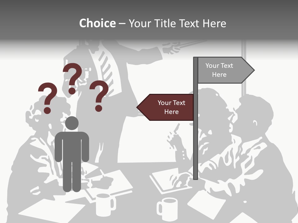 People Offices Pointing PowerPoint Template