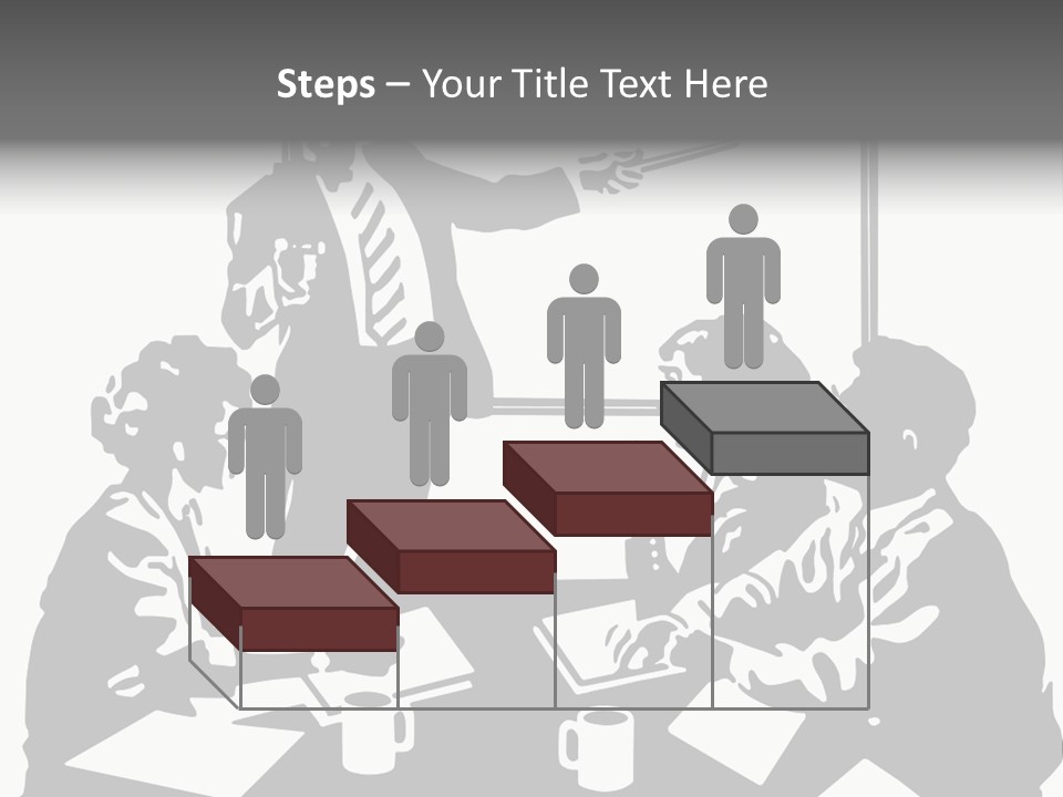 People Offices Pointing PowerPoint Template