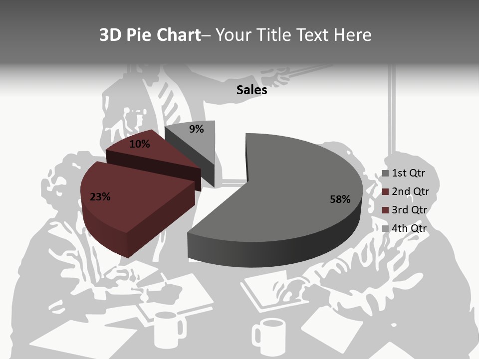 People Offices Pointing PowerPoint Template