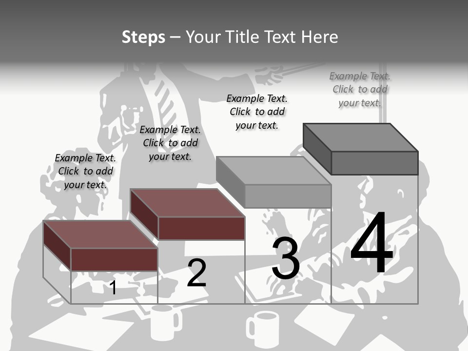 People Offices Pointing PowerPoint Template