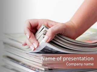 Magazine Press Information PowerPoint Template